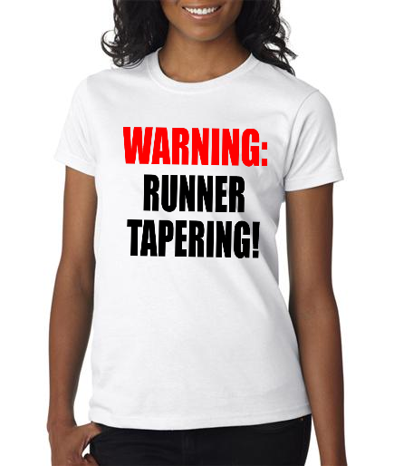 Running - Runner Tapering - Ladies White Short Sleeve Shirt